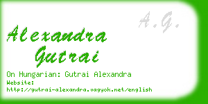 alexandra gutrai business card